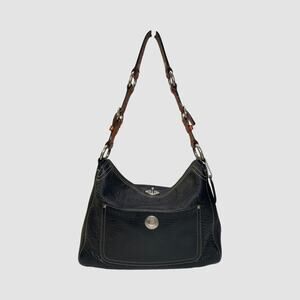 Coach Chelsea Slim Duffle Hobo Shoulder Bag Black Leather 10131 Vintage